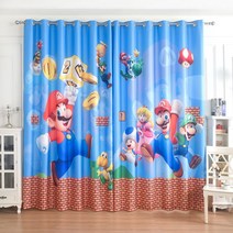 슈퍼마리오 커튼 가리개 커텐 블라인드 제작 맞춤 캐릭터