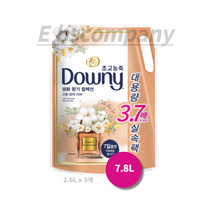 다우니 생화향기 컬렉션 섬유유연제 코튼 퓨어러브 리필, 7.8L, 10개