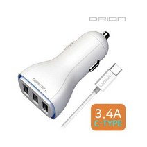 갤럭시S8/S8＋ C타입 3.4A 고속 USB차량용충전기, SR2116 충전기