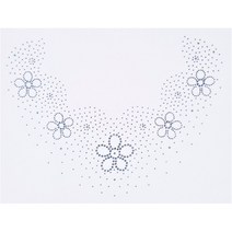 핫픽스 모티브 의류리폼 옷리폼 스톤 큐빅 부자재 의류DIY - 조개꽃 라운드