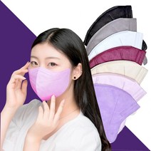 새부리형 컬러마스크 붙이는 끈없는 국산 덴탈 노밴드 비말차단 KF94필터 귀안아픈 숨쉬기편한 마스크 5매, 끈있는마스크5매