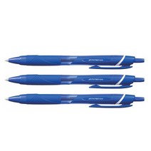 제트스트림 유니 볼펜 SXN-150 0.5mm 블루, 3개