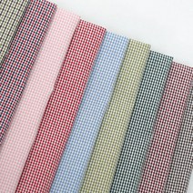 원단-2mm선염체크 9컬러[60401] /천/패브릭원단/원단천/식탁보, 연두(1-43)