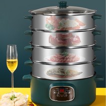 화목보일러 가정용화목보일러 가정용전기보일러가정용 다기능 증기선 보일러 전기 대형 쌀 롤, 스마트 5단 32cm