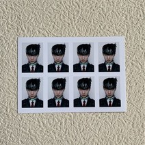 산리오 보관함 굿즈 더보이즈 포토카드 포카 THE BOYZ 1인치 증명사진 증사 카드 팬 컬렉션, 8.9x12.7cm, Q