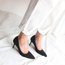여성 하이힐 작은발 구두 빅사이즈 스웨이드힐 코디