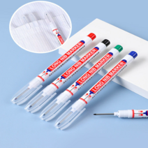 핸셀 목공 목재 철판 목수 롱닙 구멍 틈새 페인트 유성 마카펜, 롱닙 마커펜 레드