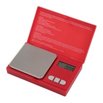 초정밀저울 미니 디지털 저울 100/500g 0.01/0.1g 고정밀 백라이트 전기 포켓 쥬얼리 무게, [02] Red 100g 0.01g