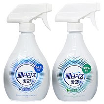 온마음샵 페브리즈 섬유탈취제 항균플러스 370ml 2개 깨끗한향/산뜻한향, 깨끗1+산뜻1