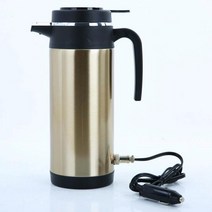 차량용커피포트 시거잭 usb 12v 24v 차량용전기포트 차량 온수 끓는 전기 주전자 여행 트럭 단열 난방 컵 자동차 주전자 보일러 병 1.2l