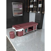 물리치료 물침대 한의원 경락 왁싱 테라피 왁싱 샴푸, 옐로우 + 세라믹 세면대 + 훈증