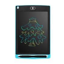 스마트전자칠판 전자칠판 4.4/6.5/8.5/10/12 인치 어린이 LCD 태블릿 그리기 장난감 그림 도구 전자 쓰기 보드 소년 키즈 교육, [19] color 8.5 inch blue