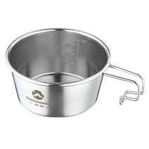 백패킹 미니멀캠핑 450ml 시에라컵 스테인레스 그릇 걸이형 접시, 색상:단일상품(상품명참조)|사이즈:Free
