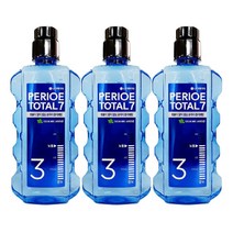 페리오 토탈7 가글 오리지날 쿨링민트, 760ml, 3개