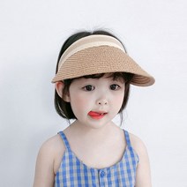 시크벤 아동용 라탄 썬캡 어린이 밀짚 모자