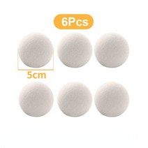 빨개건조기 미니건조기 의류건조기 6pcs 재사용 가능한 양모 건조기 공 연화제 세탁 홈 세탁 456cm 양털 건조 키트 공 새로운 유용한 세탁기 액세서리, 5cm x 6