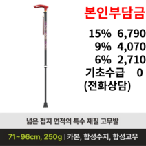 카본지팡이 사랑해 노인 복지용구 실버용품, 감경대상자 9%, 1개
