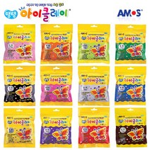 아모스 탱탱 아이 클레이 파우치 10p, 살구, 50g