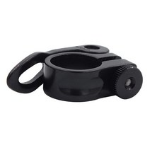 시트 포스트 클램프 자전거용 퀵 릴리스 레버 알루미늄 25.4mm MTB 도로, 01 Black