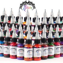 하나뷰티 타투색소 타이탄 문신용 잉크 32컬러 TITAN TATTOO INK, 1개, 라임그린 - 0.5oz