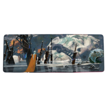 롤 LOL 디자인 마우스 패드 79종 시리즈 리그 오브 레전드 장패드 3mm 두께, 900x400mm + 3mm개, 형광 녹색 이오니아