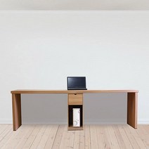 사무실 서재 사무 2인 용 컴퓨터 책상 2200 데스크, 화이트