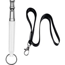 어질리티 강아지슬개골보호대 짖음방지기 강아지짐볼 Dog Whistle to Stop ing Adjustable Pitch sonic Tra, 01 White
