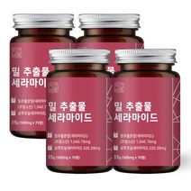 자연바름 밀추출물 글루코실 세라 마이드 티크 프랑스 밀 세라마이드 7.434mg, 70정 x 4개(280일 섭취분)