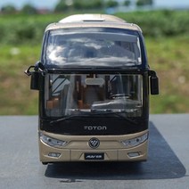 1:36 Foton Ouhui 6122 투어 버스 시뮬레이션 합금 버스 모델 라이트 버전