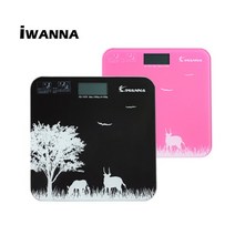 [아이워너] 디지털 체중계(KS-1070) 150kg 측정 저울 체중관리 다이어트, 색상:핑크