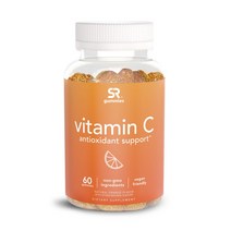 스포츠리서치 비타민 C 250mg 오렌지 맛 비건 구미, 60개입, 1개