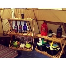 마룬 2단 3단 우드쉘프