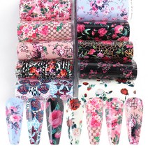 수빈몰 네일 호일 필름 10종+10종랜덤 세트 서프라이즈 17종류, 10종+10종랜덤세트, Flower 가든 8