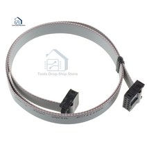 70cm 10 핀 2.54mm 커넥터 케이블 USB ASP ISP JTAG AVR 와이어 P IDC 플랫 리본 데이터 케이블