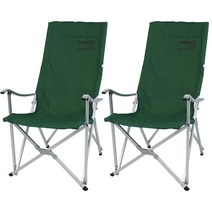 원스위크라이프 롱 릴렉스 캠핑의자 특대 실버프레임, 2개, 카키