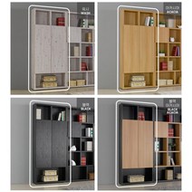 로만월플렉스 문달린 도어형 높은책장 원룸 서재 전시, 아카시아