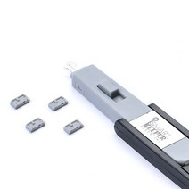 [스마트키퍼] Micro USB-B 포트락 4| USB포트 잠금장치 | Micro-B 포트보안 | USB보안 | Micro USB, Micro USB-B 포트락 4개   미니용 키 1개, 그레이(GY)