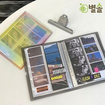 네컷사진 즉석 인생사진 보관 앨범 80장 양면 포토북, 블랙