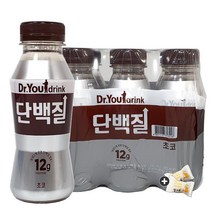 닥터유 드링크 단백질 초코맛 6개(+밀크츄 2개포함), 1팩