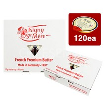 [치즈몰] 이즈니 무염 버터컵 일회용 (10g x 120개) 2박스세트, 10g, 1개