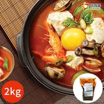 아워홈 해물 순두부찌개 양념장 2kg x 1봉, 없음, 상세설명 참조