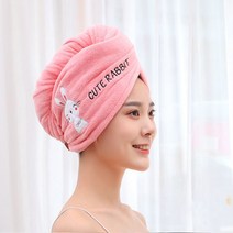 드림 헤어 드라이 타올 수건 극세사 샤워 페이스 세안 얼굴 수영 머리 빨리말리는법, 돼지, 공룡