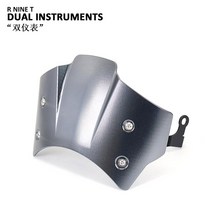 BMW R NINE T RNineT R9T 용 스포츠 윈드 실드 바이저 디플렉터 액세서리, 05 Titanium - dual