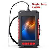 현관 CCTV 무선 베이비캠4.3 "IPS 스크린 산업 내시경 카메라 HD1080P 단일 듀얼 렌즈 검사 IP68 방수, 06 3.9MM Single Rigid_02 5m, 03 3.9MM Single Lens_02 5m