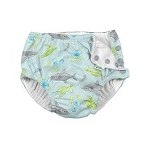i Play Boys 재사용 가능한 흡수성 아기 수영 기저귀 라이트 Aqua Shark Sealife 4T