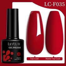 네일아트 LILYCUTE 7ml 베이스 젤 매니큐어 밝은 색상 반영구 흡수 UV LED 강화 네일 아트 닦을 필요 없는 탑 코트, 55 LC-F035