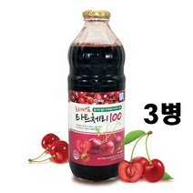 타트체리쥬스 원액그대로담은 NFC착즙 HACCP 100%터키산1000ml, 3병, 1000ml