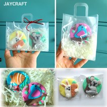 동물비누만들기 1인용 DIY 스몰월드 봄 만들기키트 중학생 JAYM2303 단체미술 체험활동 창의미술 원데이클래스 무독성 어르신 치매예방 kit비누만들기, 직사각형가방1개&봉투4장