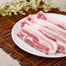 [행복미트] 프리미엄 네덜란드산 삼겹살 12mm 바베큐 구이용 1팩 = 1000g [당일발송], 1kg