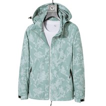 바람막이 커플 야외 단층 밀리터리 프린팅 야영 등산 승마조끼, T05-여성그린, C04-2XL